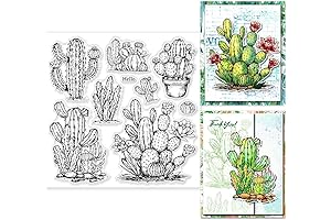 Cactus Clear Stamps for DIY Crafts