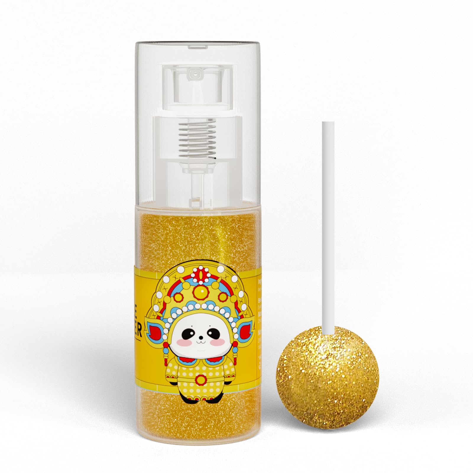 Edible Glitter for Cocktails, Edible Glitter Spray, 10g Edible Luster Dust for Cakes, Edible Shimmer Powder for Drinks, Cupcakes, Strawberries, Chocolate (Gold)