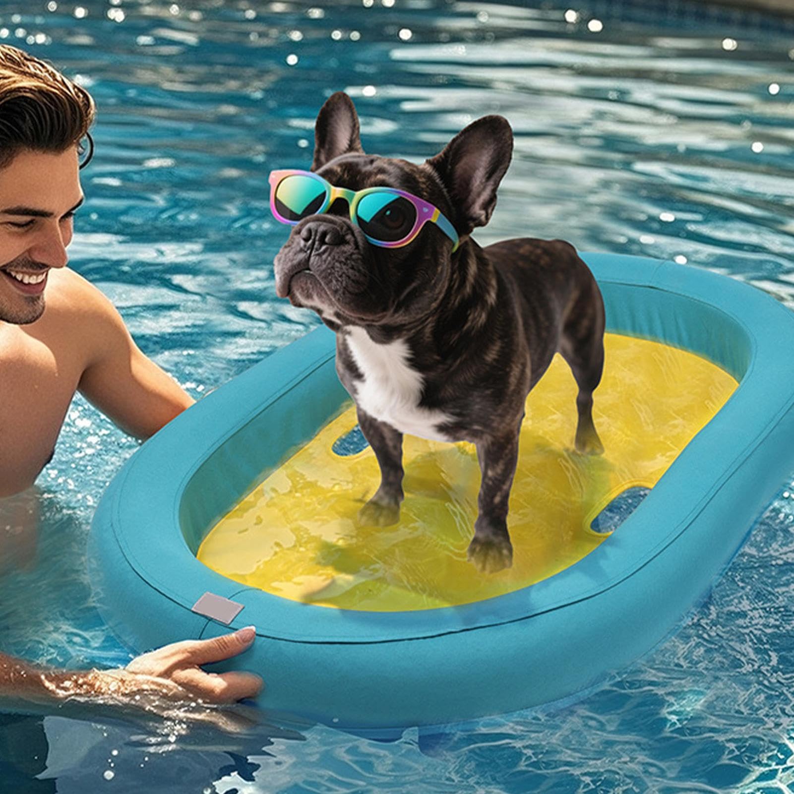 Isola galleggiante per cani - Salvagenti per cani, Galleggianti per piscina | Morbido galleggiante per animali domestici nelle giornate calde, Tappetino galleggiante a stagna per giardino