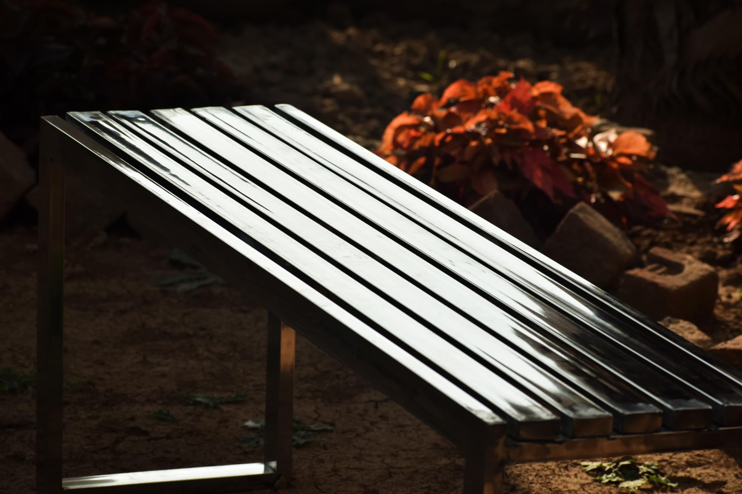 Stainless Steel Bench for Indoor and Outdoor Garden/Patio/Living Room/Balcony/Lounge/Hospital 2