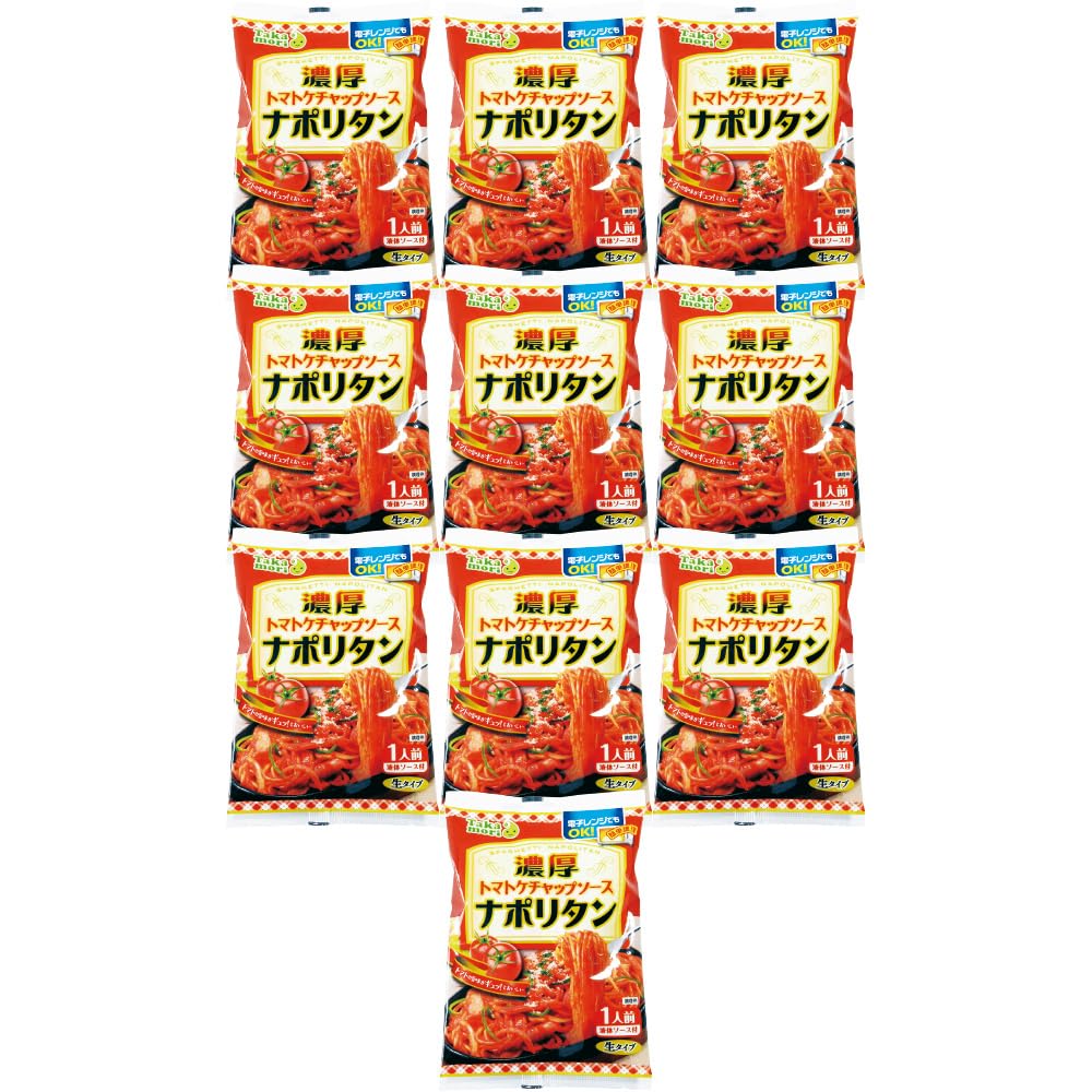 五木食品 タカモリ 濃厚ナポリタン 185g ×10個 (電子レンジ調理可能)(生タイプ即席麵)
