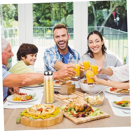 Miniatura 9 de FUNOMOCYA Dispensador de especias Contenedor de pimienta Frasco agitador de vidrio Botellas de condimento Botella de condimento Frascos de