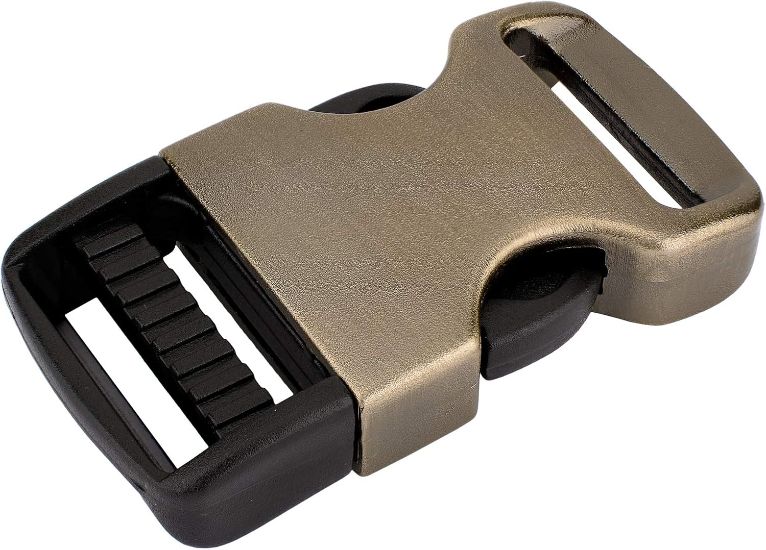 Country Brook Design 25-1 Inch Antique Brass Plastic Economy Flat Side Release Buckles Closeout