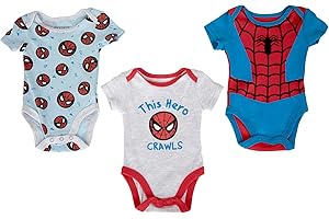 Spiderman Baby Boys Three Pack Bodysuit: Embrace The Hero In Your Baby