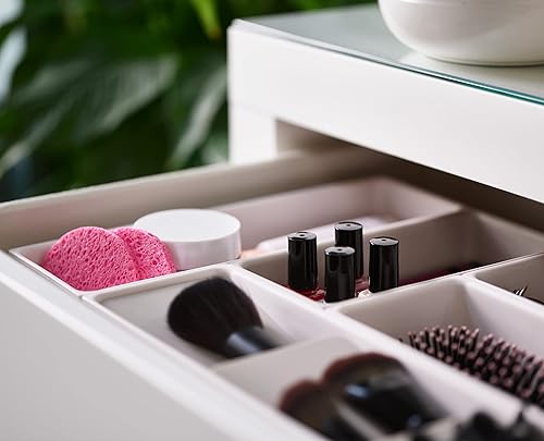 Miniatura 6 de Joseph Joseph Viva - Juego modular de organizador de cajones de belleza de 7 piezas, cajas de almacenamiento divisores para maquillaje, artículos de