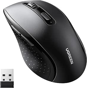 UGREEN Souris sans Fil Ergonomique Silencieuse 2,4GHz 4000 DPI Optique UGREEN Souris sans Fil Ergonomique Silencieuse 2,4GHz 4000 DPI Optique