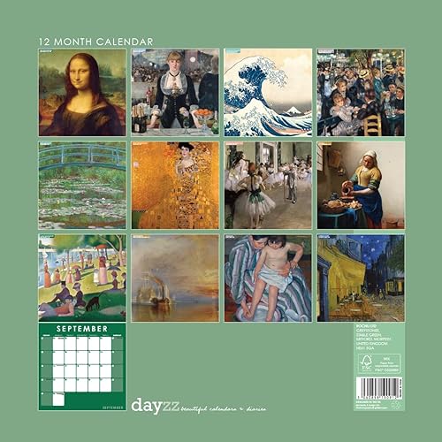 Vista 17 de Calendario de pared colgante cuadrado de ángeles 2024, sin plástico, planificador de 12 x 12 pulgadas, celestial, espiritual, celestial, celestial