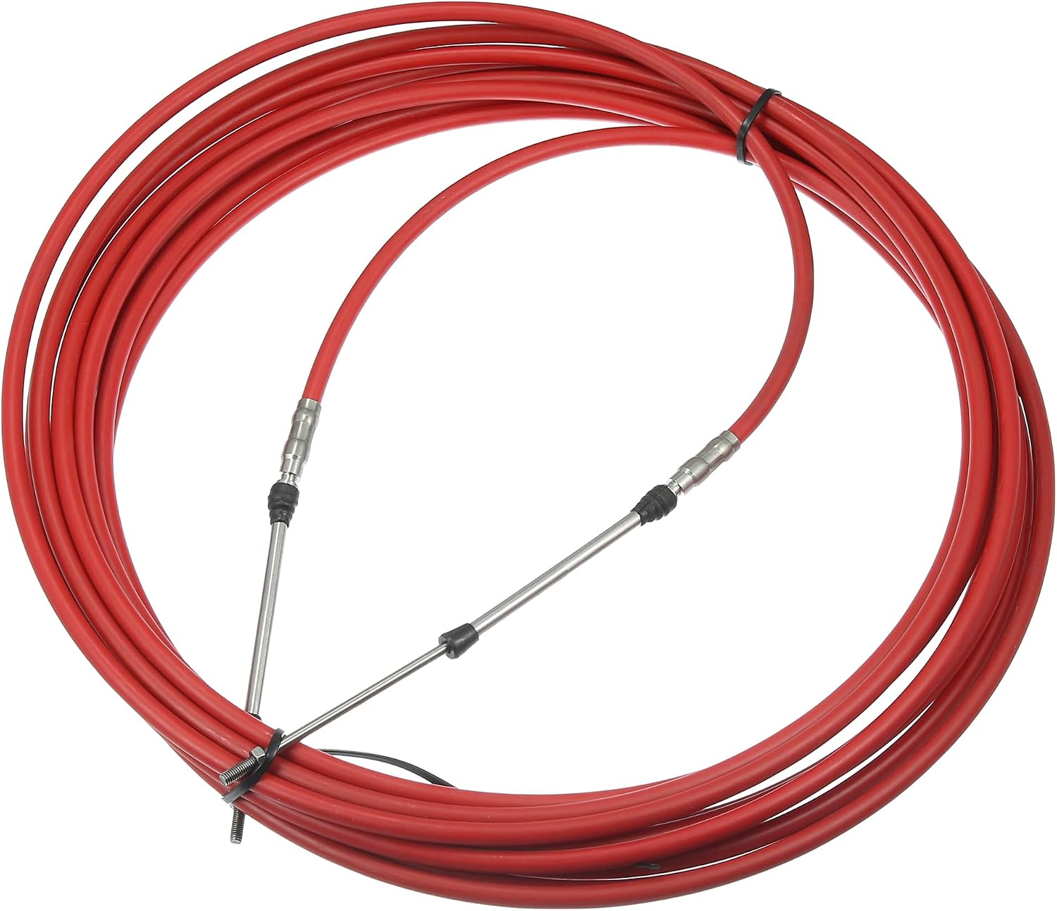 Motoforti 1pcs 26ft 8 Meter 315 Inch Marine Type 3300 / 33C Throttle Shift Remote Control Box Cable for Yamaha Outboard Engine Boat Motor Steering System Red
