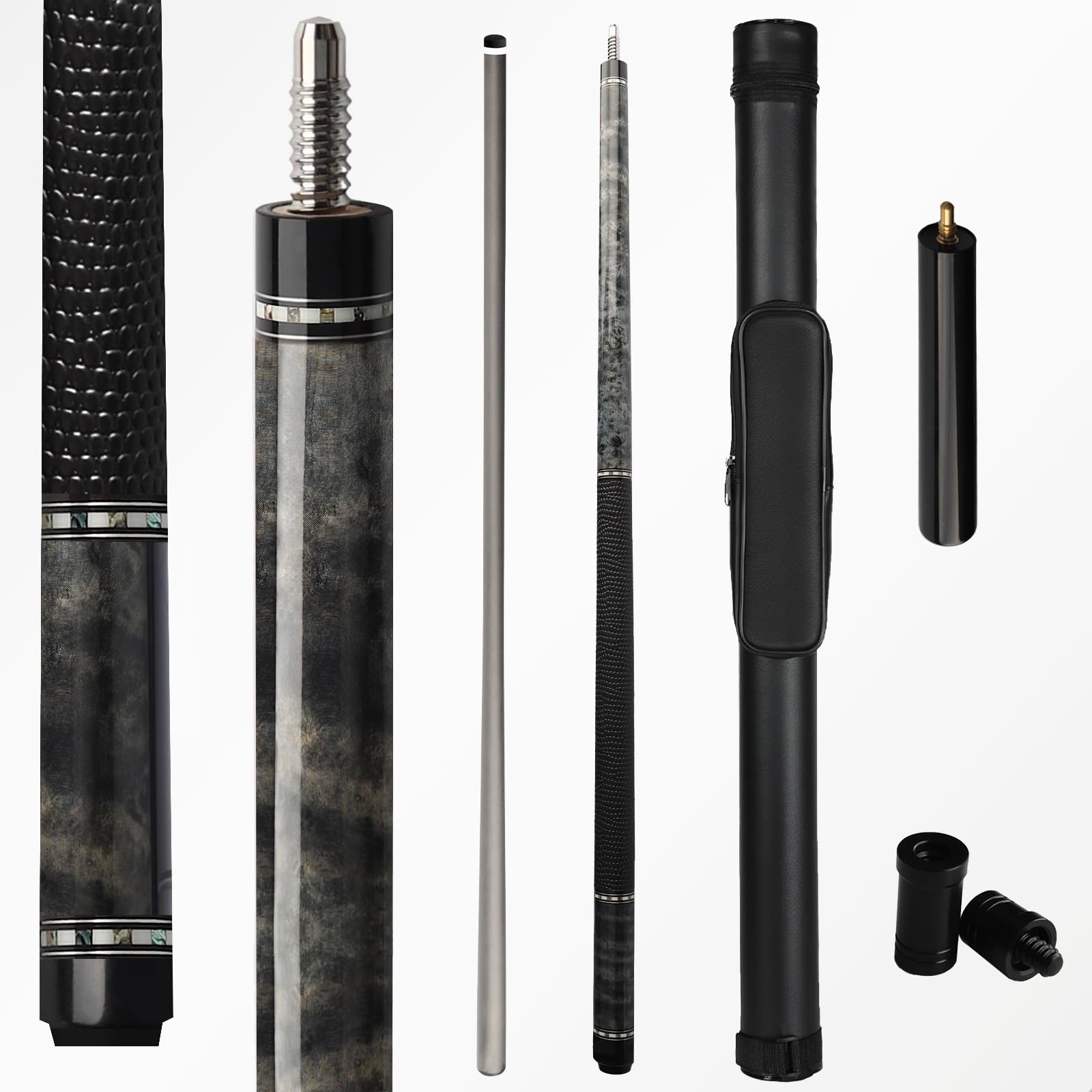 58″ 2-Piece Fiberglass Graphite Composite Billiard (Deep Black)