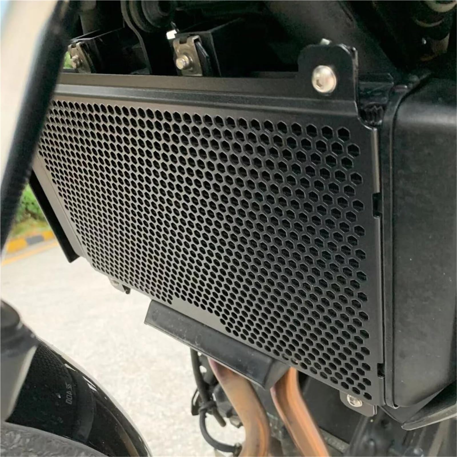Moto Copri Radiatore Moto Accessorie Radiatore Protezione Della Protezione Griglia Di Copertura Parti Per Kawasaki Per Z500 N-ja 500 Z 500 N-ja 500 SE ABS 2024 2025 Copertura griglia radiatore moto