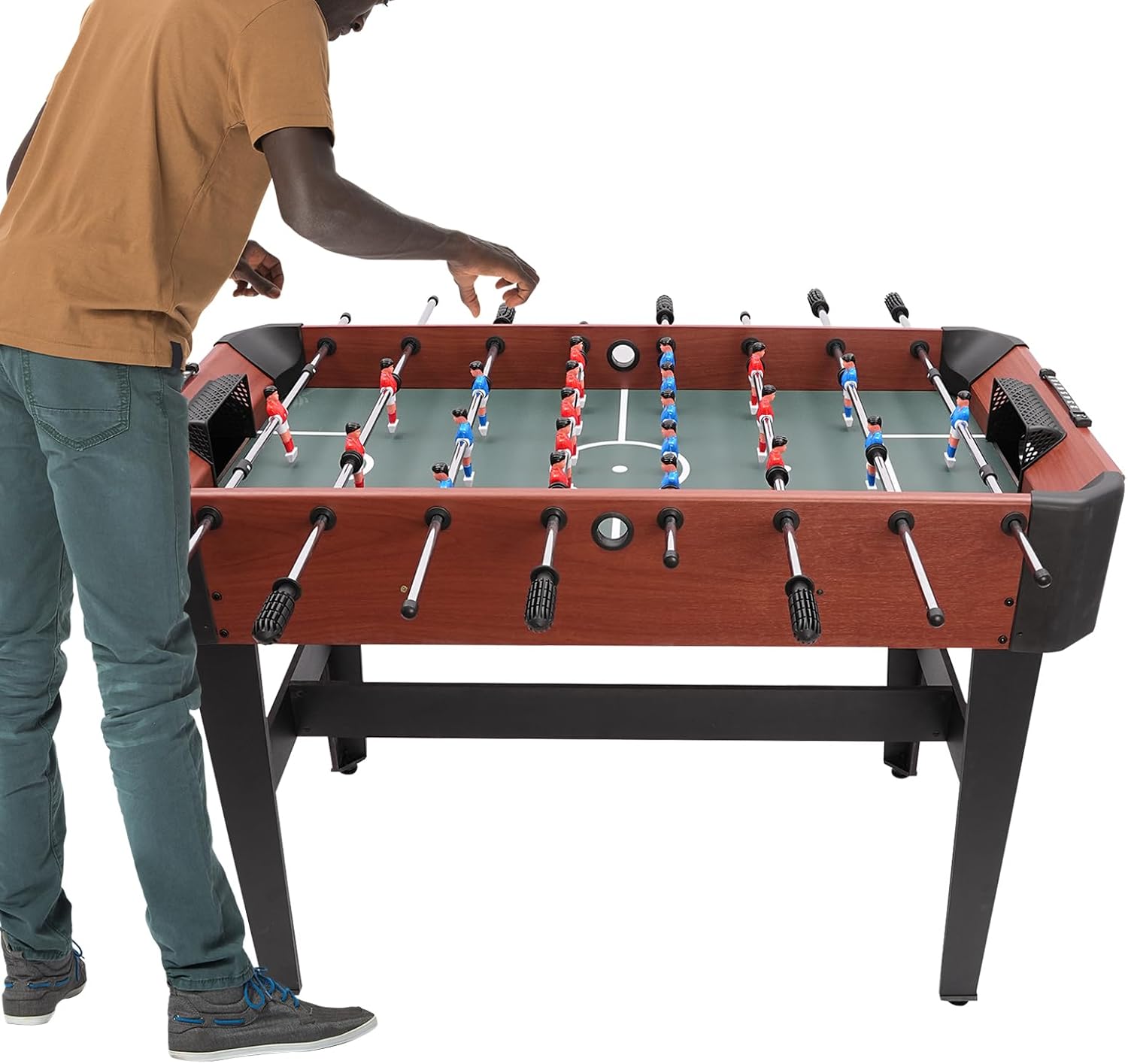 48 Inch Foosball Table, 8 Rods Fooze Balls Table for Home Living Room, Game Room Or Office Break Area