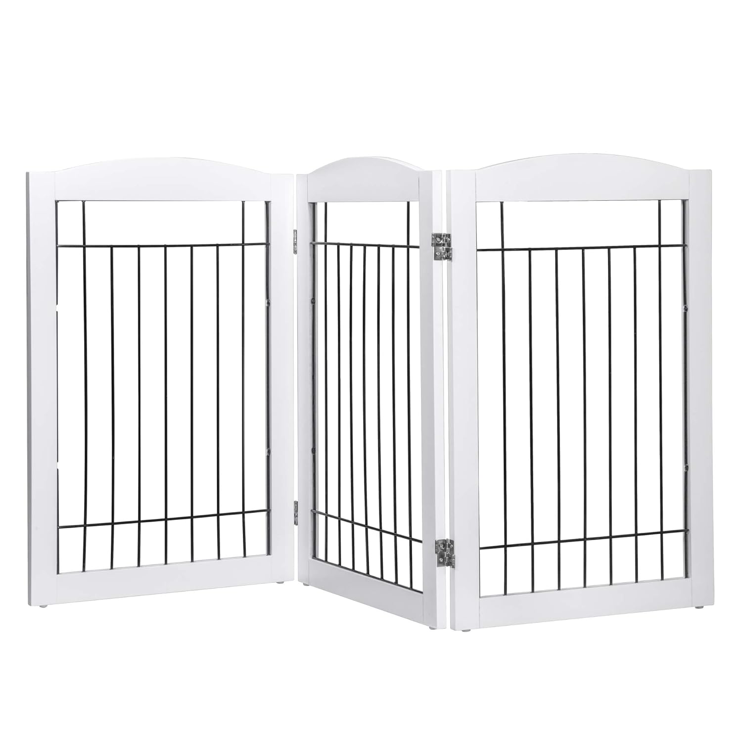 Lіmіtеd Dіѕсоunt Spirich Freestanding Wire Pet Gate for Dogs, 60 inches Extra Wide, 30 inches Tall Dog Gate for The Houes, Doorway, Stairs, Pet Puppy Safety Fence, White- 3 Panels(No Include Support Feet) Suреr Chеар 🛒 Spirich Freestanding Wire Pet Gate for Dogs, 60 inches Extra Wide, 30 inches Tall Dog Gate for The Houes, Doorway, Stairs, Pet Puppy Safety Fence, White- 3 Panels(No Include Support Feet)