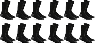 Fruit of the Loom Men's Dual Defense Crew Socks (12-Pack)