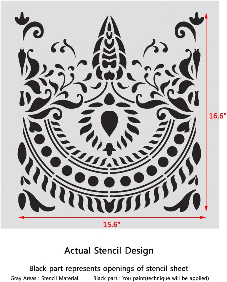 Traditional Border Stencil for Furniture and DIY Wall Decor