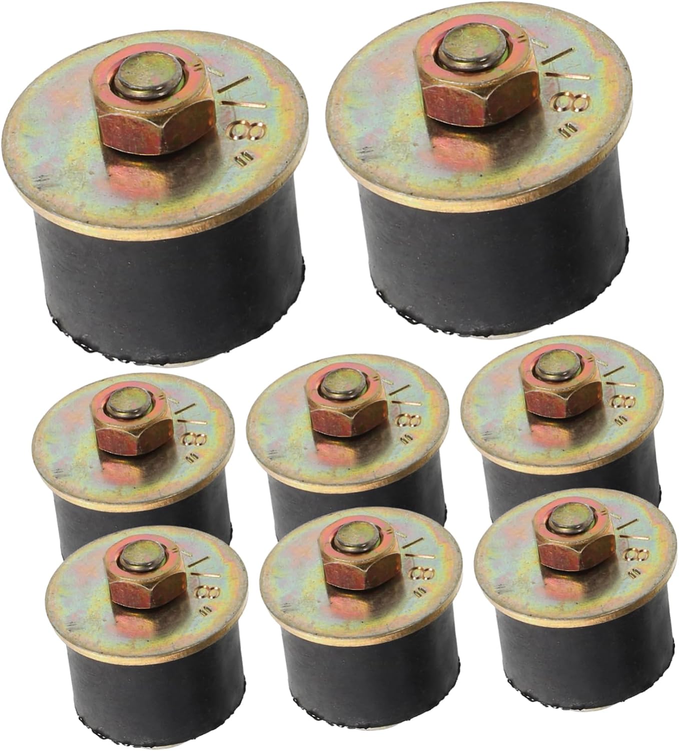 8pcs Rubber Plugs Automotive Reservoir Plug Oil Fill Rubber for Automotive Repair