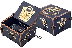 The Nightmare Before Christmas Hand Crank Wooden Music Box