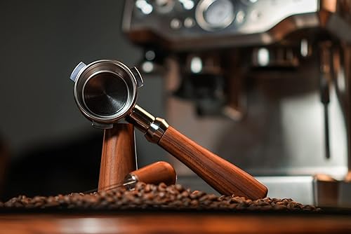 Miniatura 4 de Pawa Portafiltro sin fondo de 2.126 in emparejado con herramienta WDT, incluye cesta de filtro, compatible con Breville Barista Express y máquinas