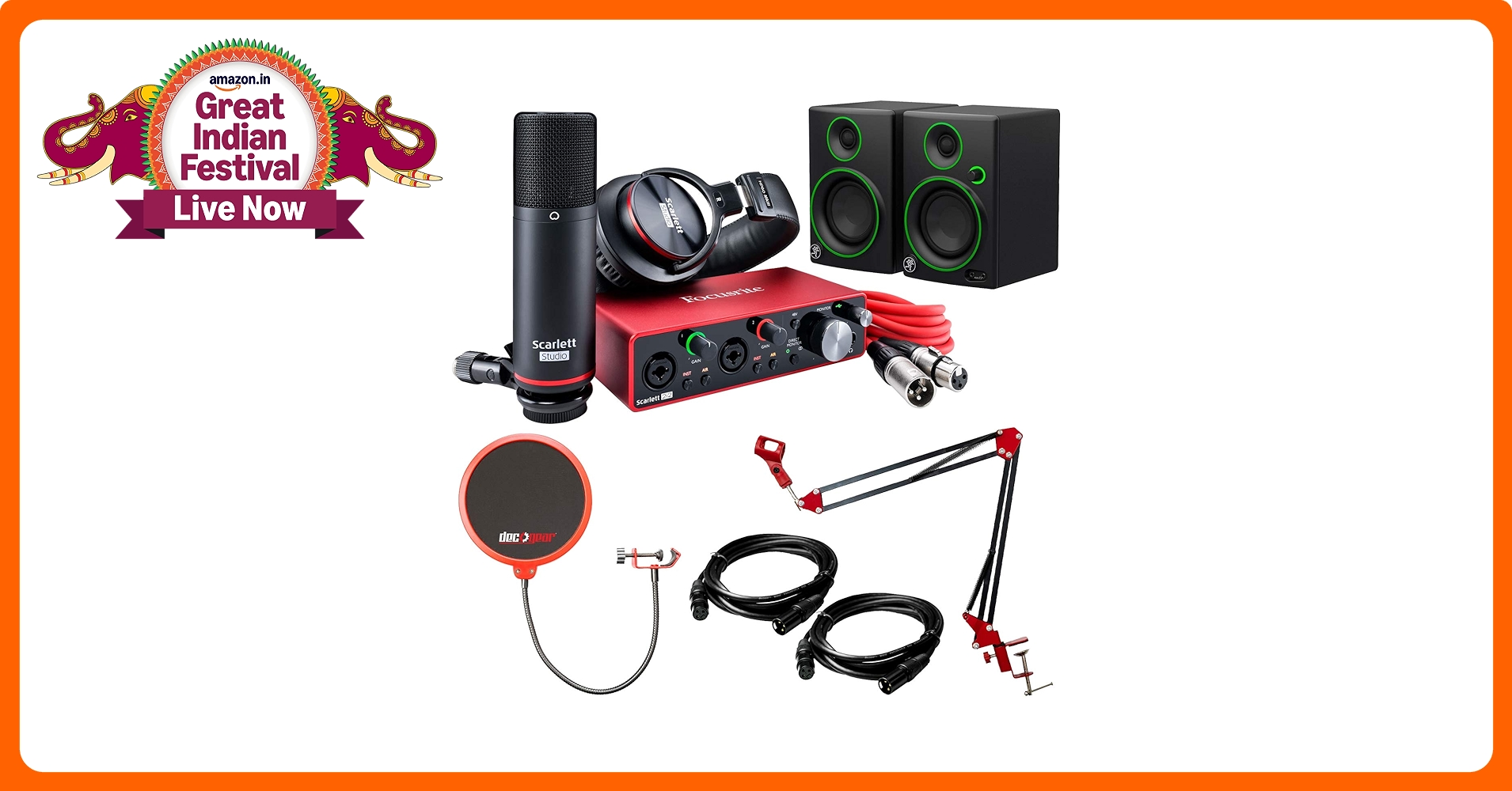 Focusrite Scarlett 2i2 Studio USB Audio Interface (3rd Gen