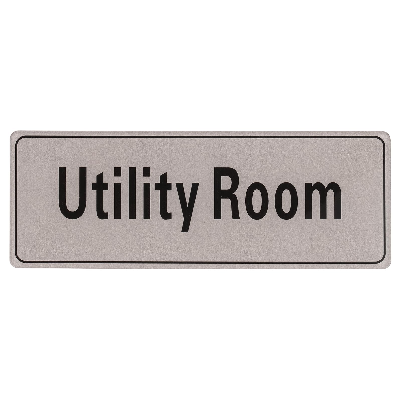PATIKIL 9"x3" Utility Room Sign, 1Pcs, Light Gray with Black Text