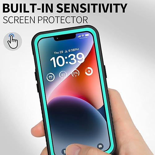 Miniatura 5 de BEASTEK Funda impermeable para iPhone 14, a prueba de golpes, a prueba de polvo, serie FSN con protector de pantalla integrado con cubierta trasera