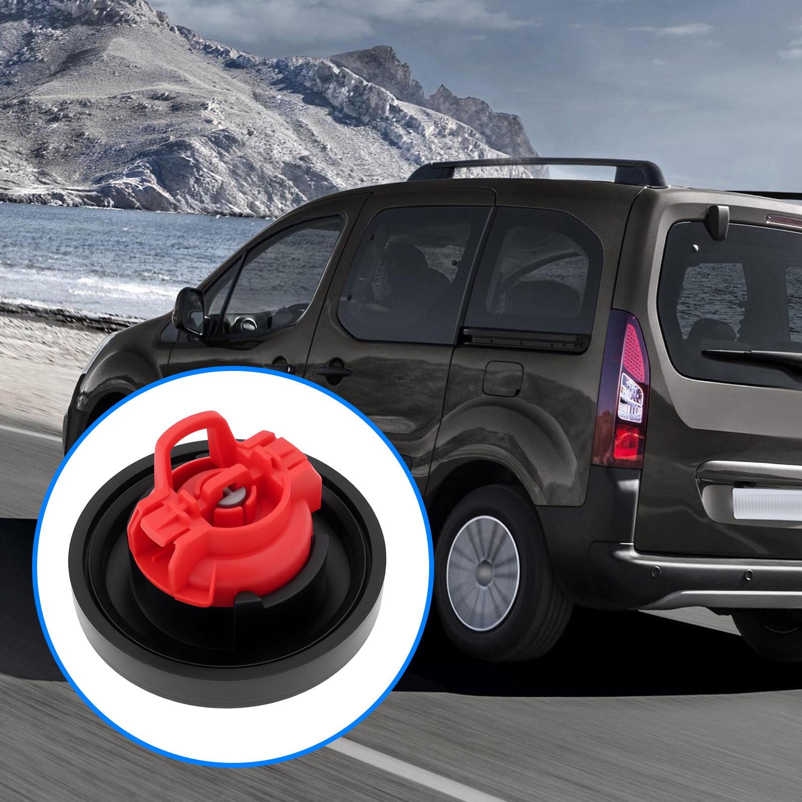 Tappo Serbatoio Con Serratura Per Citroën DS3 E DS5 – 72 Mm Esterno, 45 Mm Interno, 2 Chiavi, POLC10106 EMagTech