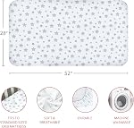 Crib Sheets for Boys and Girls 4 Pack, 28”x 52” Multi Color Available, Fitted Crib Sheet for Standard Size Crib and Toddler Mattresses, Soft and Breathable Crib Sheets Baby Gift Unisex Set, Grey
