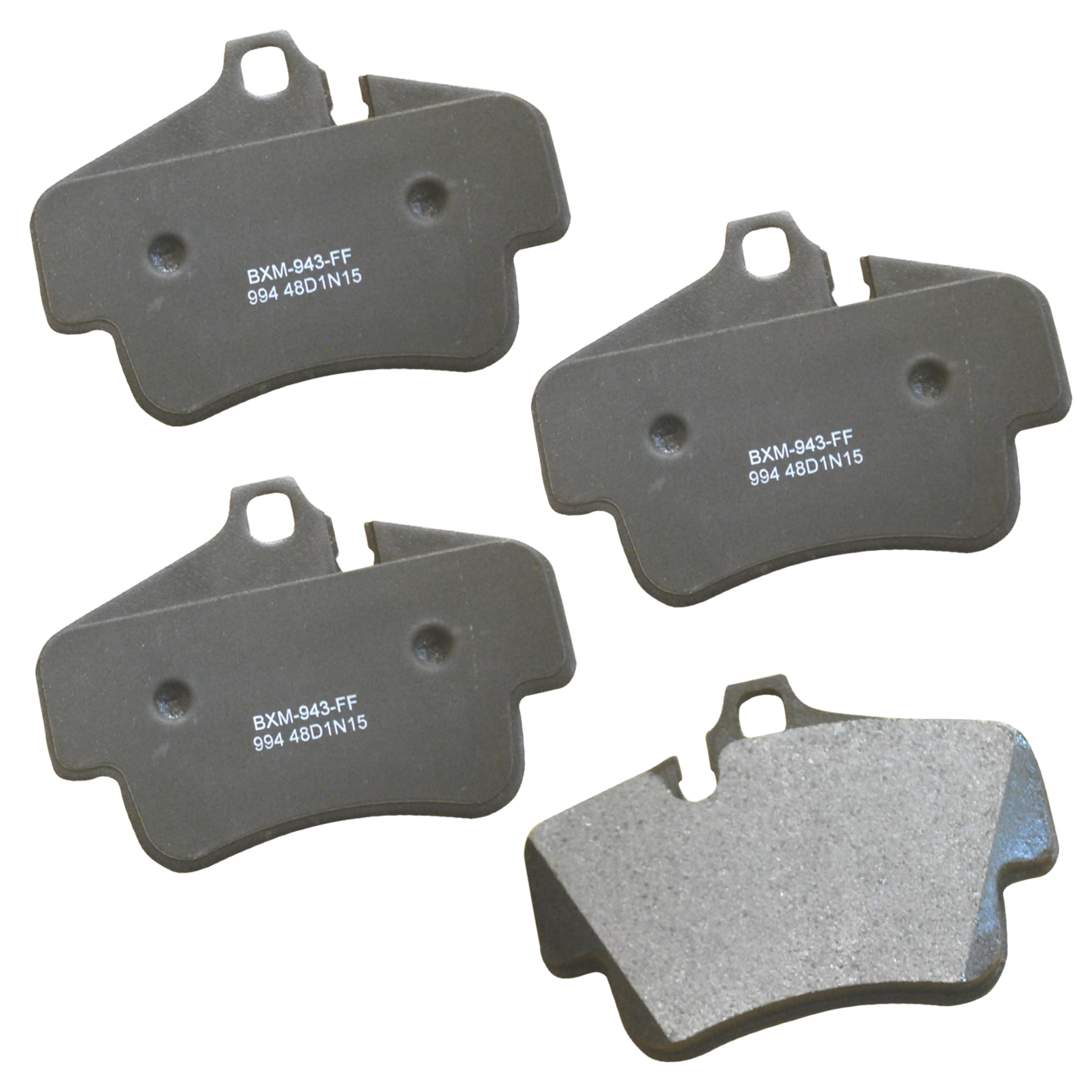 Bendix Premium SBM994 Semi-Metallic Rear Brake Pads for Select Models Porsche 718 Boxster, Cayman, 911, Cayman
