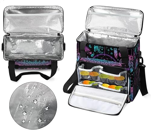 Miniatura 3 de Dreamcatcher - Bolsa de transporte para cafetera de mandala, bolsa de almacenamiento de viaje compatible con K-Mini o K-Mini Plus, estuche portátil