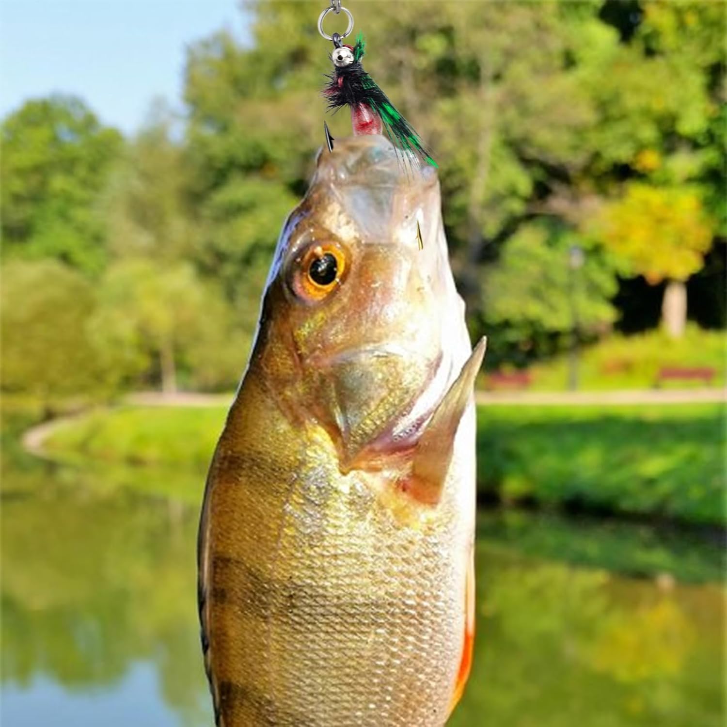 Fly Fishing Flies, 10 PCS Wet Flies Fly Fishing Lures Fishing Spinner Metal Fishing Lure for Trout Bass Panfish