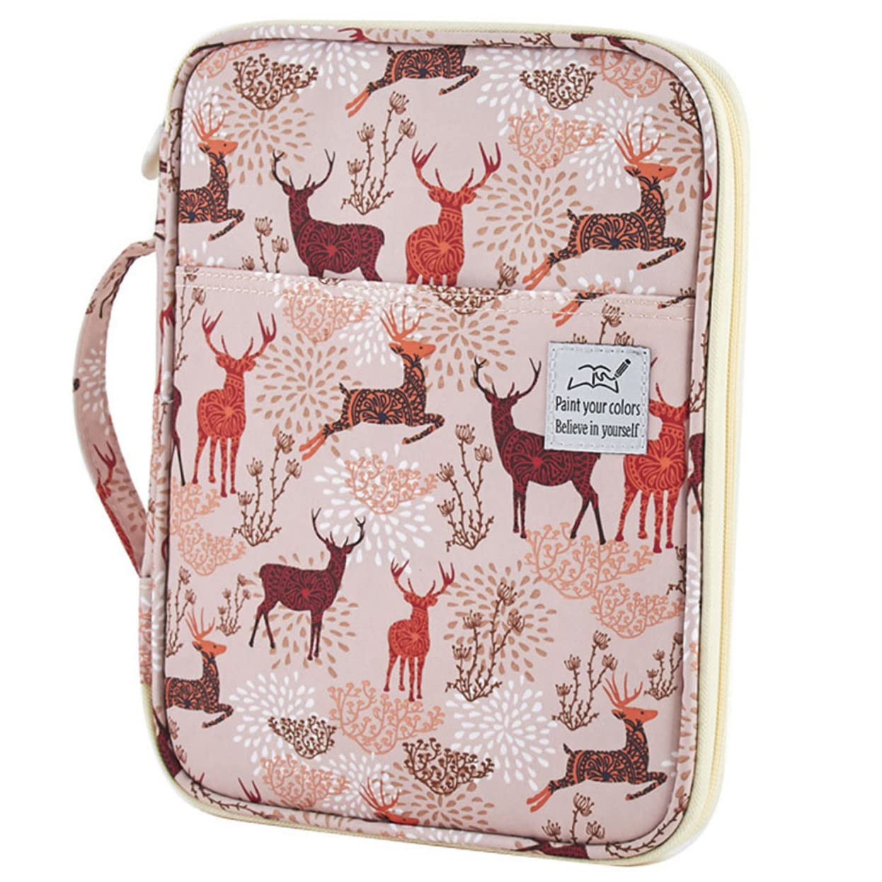 DOITOOL Astuccio Portamatite Oxford Con Zip Capacità per e Cancelleria Organizer per Scuola e Ufficio Colori Variabili Colore Casuale