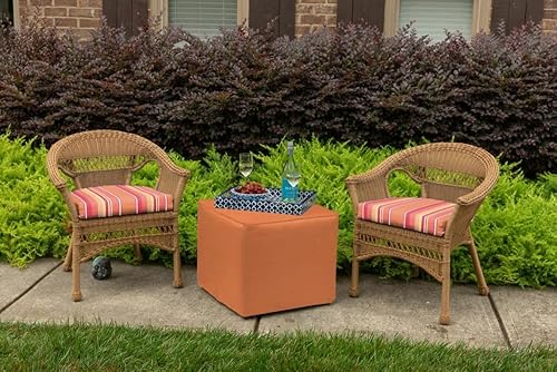 Miniatura 8 de Sunbrella Cojines de patio  Almohadilla de asiento de mimbre  18 pulgadas de ancho x 18 pulgadas de largo x 2.5 pulgadas de alto, cojín para silla