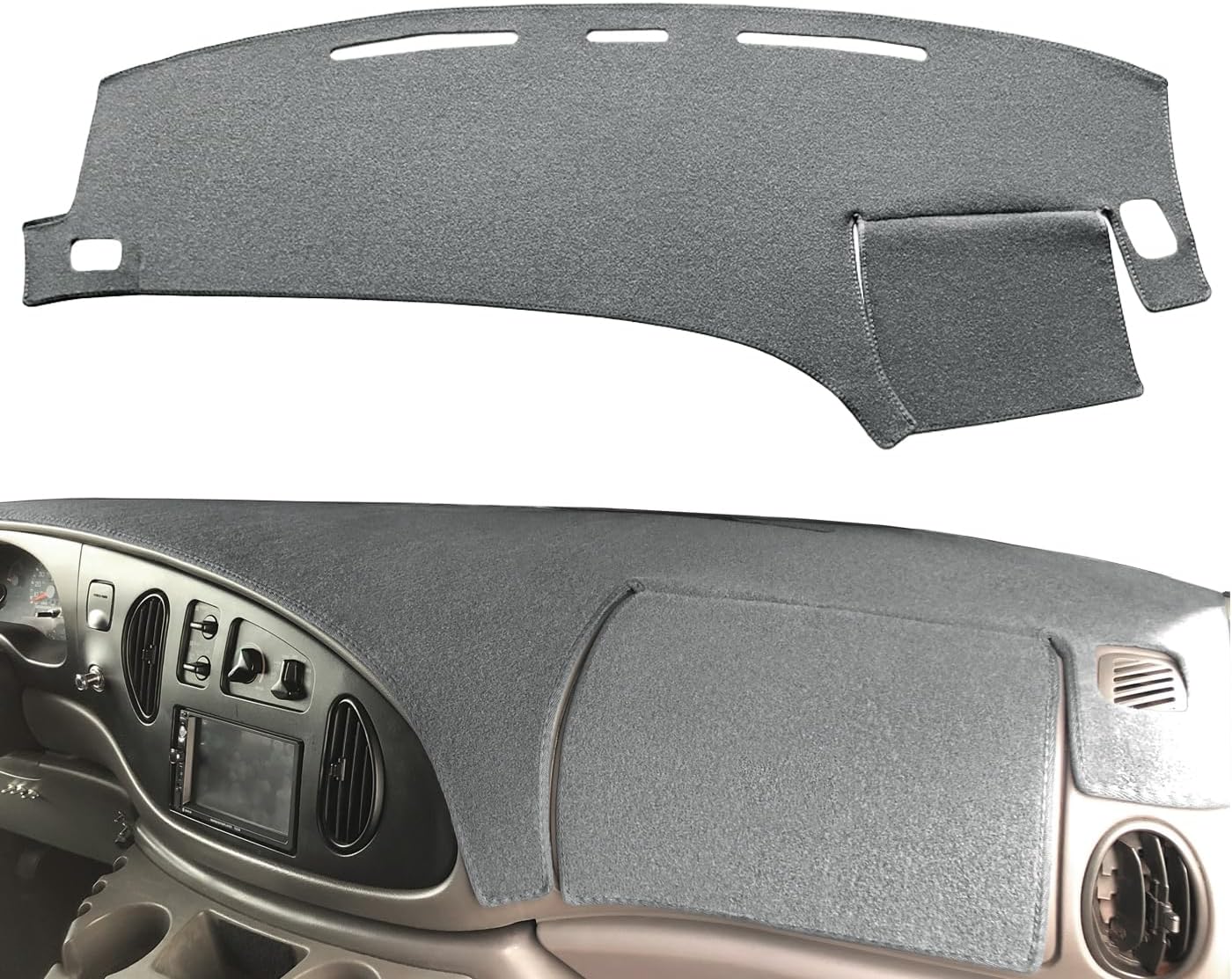 Dash Cover Mat Custom Fit for Ford E150 E250 E350 E450