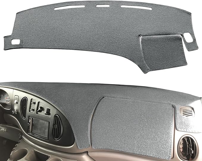 Dash Cover Mat Custom Fit for Ford E150 E250 E350 E450 Econoline Cargo Van,Dashboard