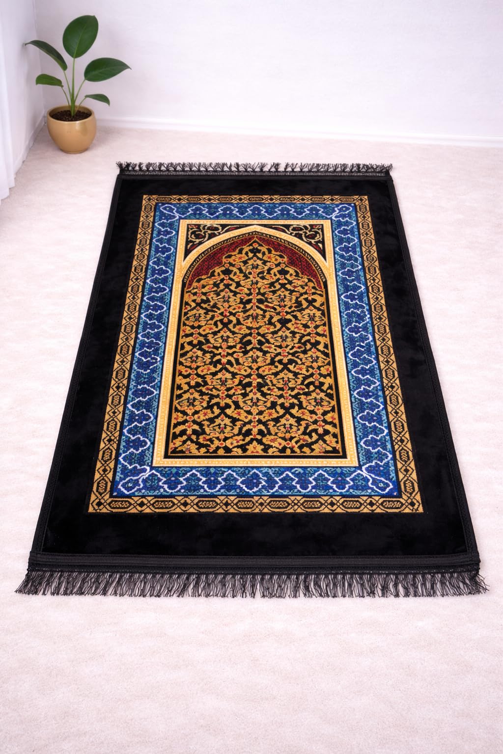 Janamaz Prayer Mat - Turkey Velvet, Aasan Comfort -22