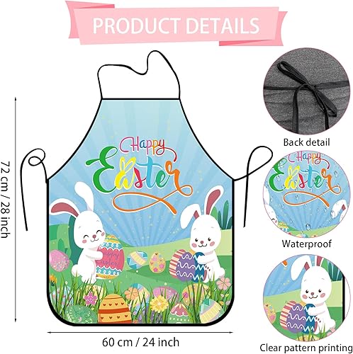 Miniatura 7 de Ramadan Kareem - Delantal de cocina único para mujeres y hombres, para cocinar, hornear, hacer manualidades, jardinería