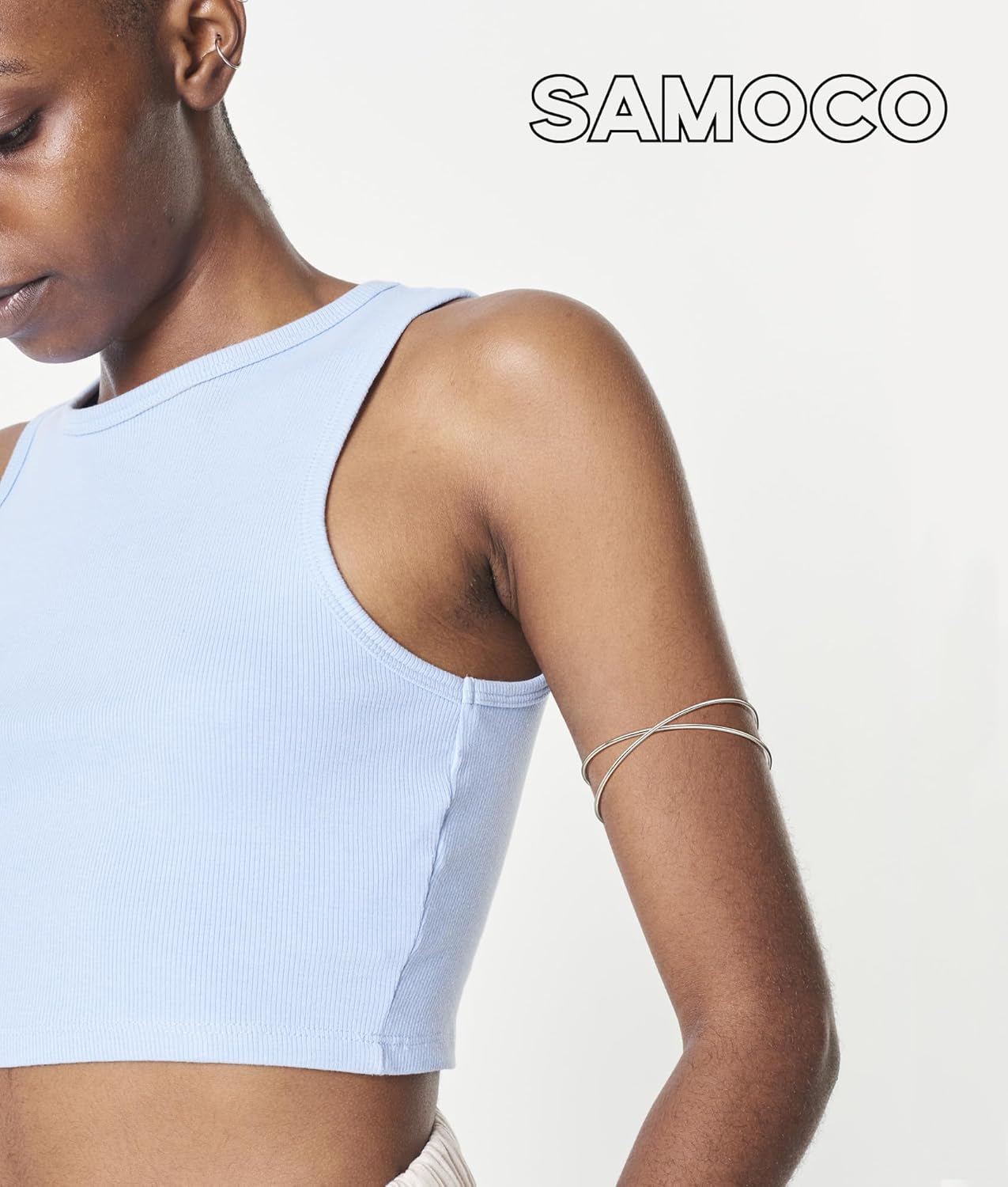 SAMOCO 12Pcs Arm Cuffs for Women Upper Arm Cuff Bracelets Bangle Armlet Adjustable Armband Cuff Bracelet Set - Image 5