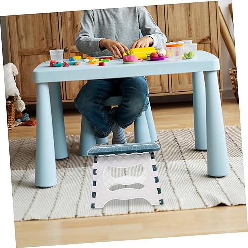 Miniatura 5 de Homoyoyo Taburete plegable de 1 pieza, silla plegable pequeña, taburete plegable para jardín, taburete de plástico, taburete pequeño plegable para