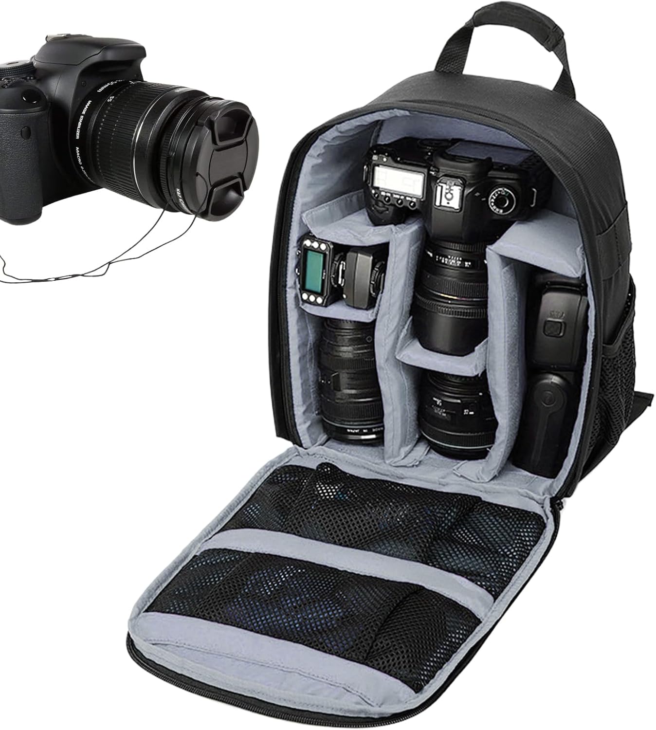 Borsa fotografica generica | Borsa da viaggio per attrezzatura fotografica, zaino organizer per attrezzatura DSLR Sport unisex con tasche multifunzionali