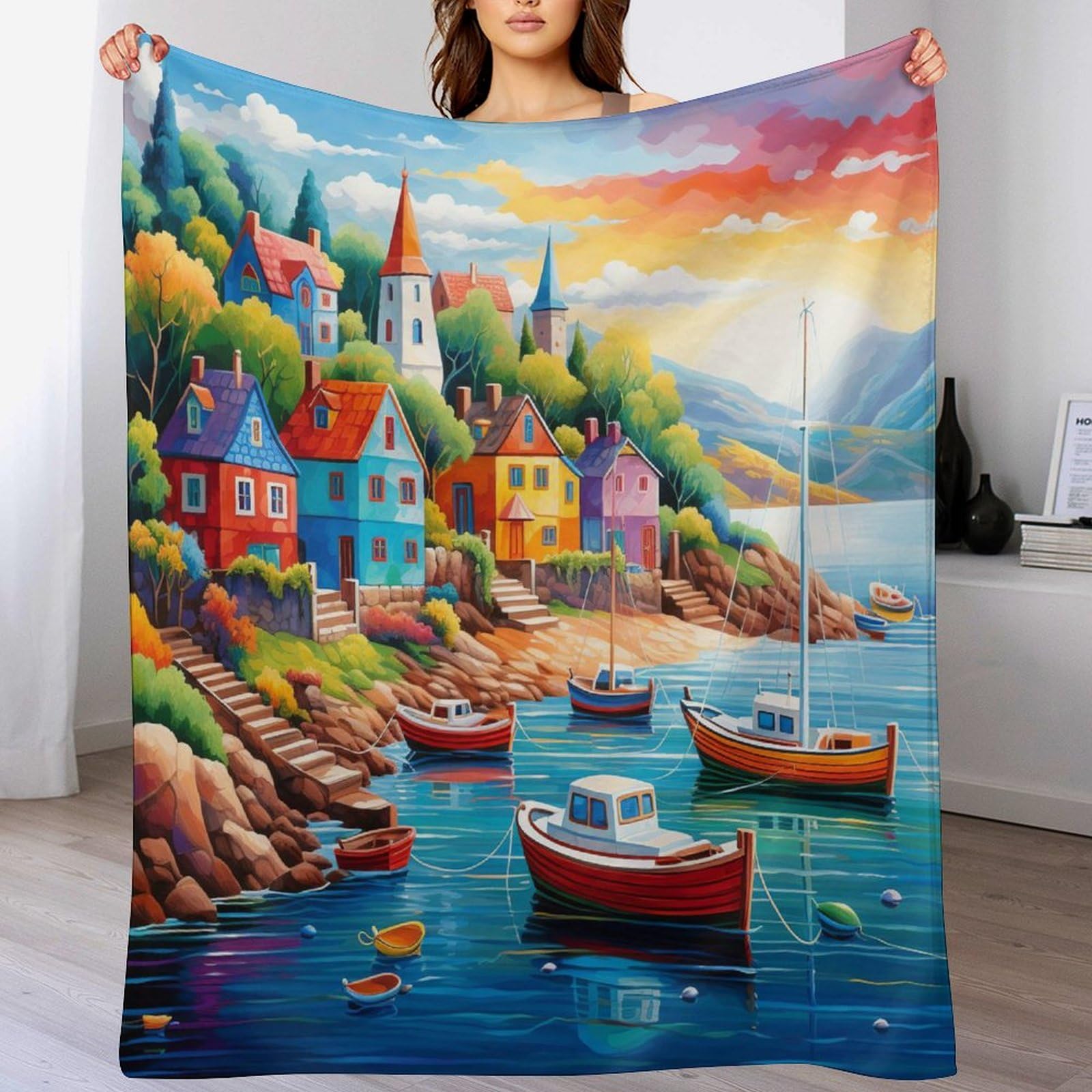 Couverture quatre saison haut de gamme style chalet en bord de mer