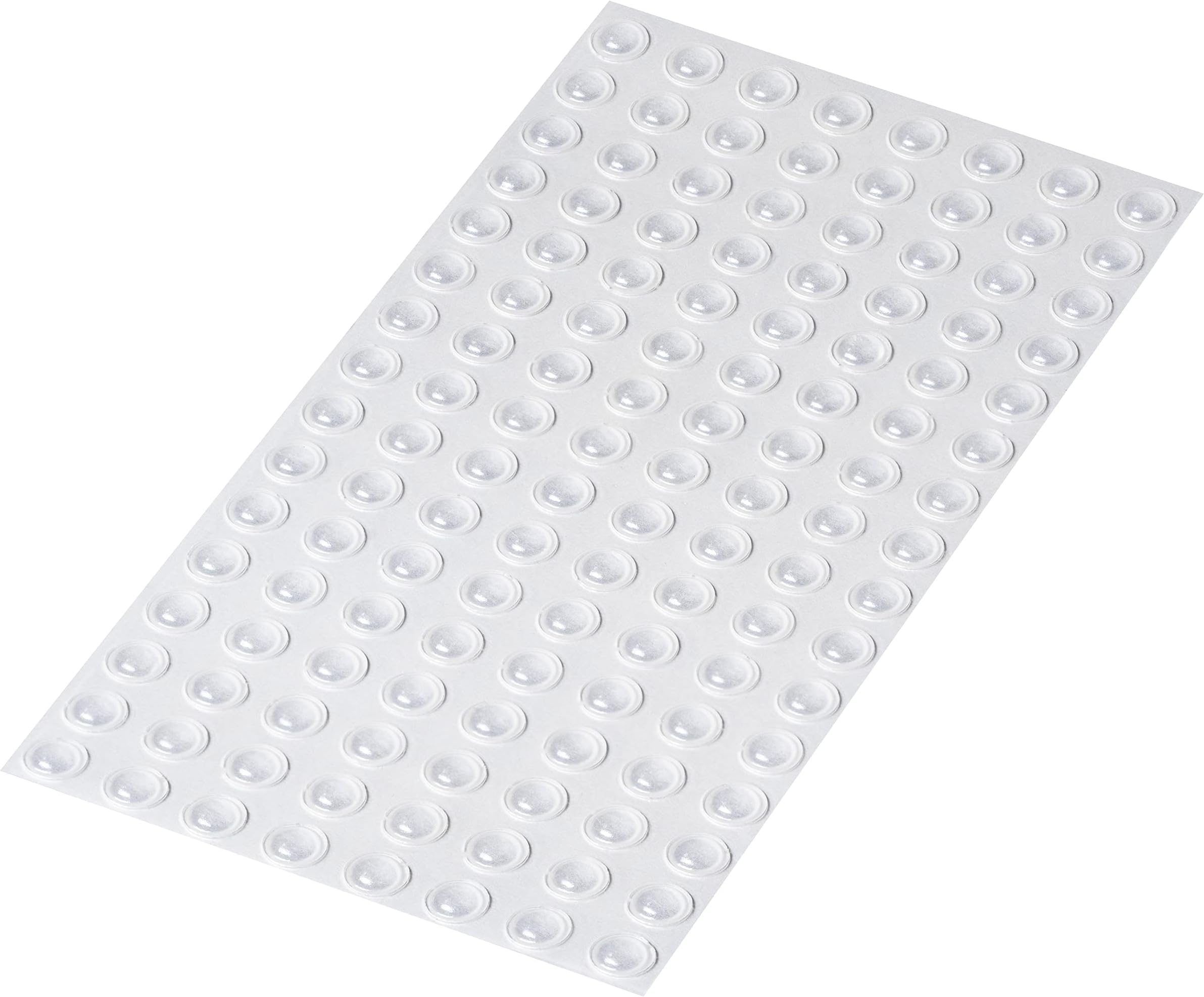 Happy Bananas Mini Clear Self Adhesive Domed Bumper Dots Stops Rubber Feet for Coasters, Glass, Crafts - 6.4mm x 1.9mm (128)