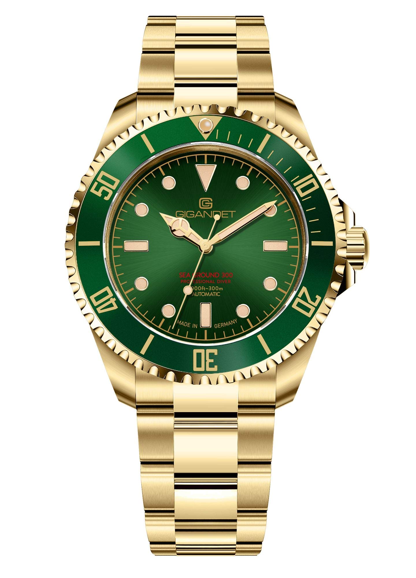 Gigandet Montre Homme Automatique Sea Ground 300 - Verre Saphir - Made in Germany - Analogique Gigandet Montre Homme Automatique Sea Ground 300 - Verre Saphir - Made in Germany - Analogique