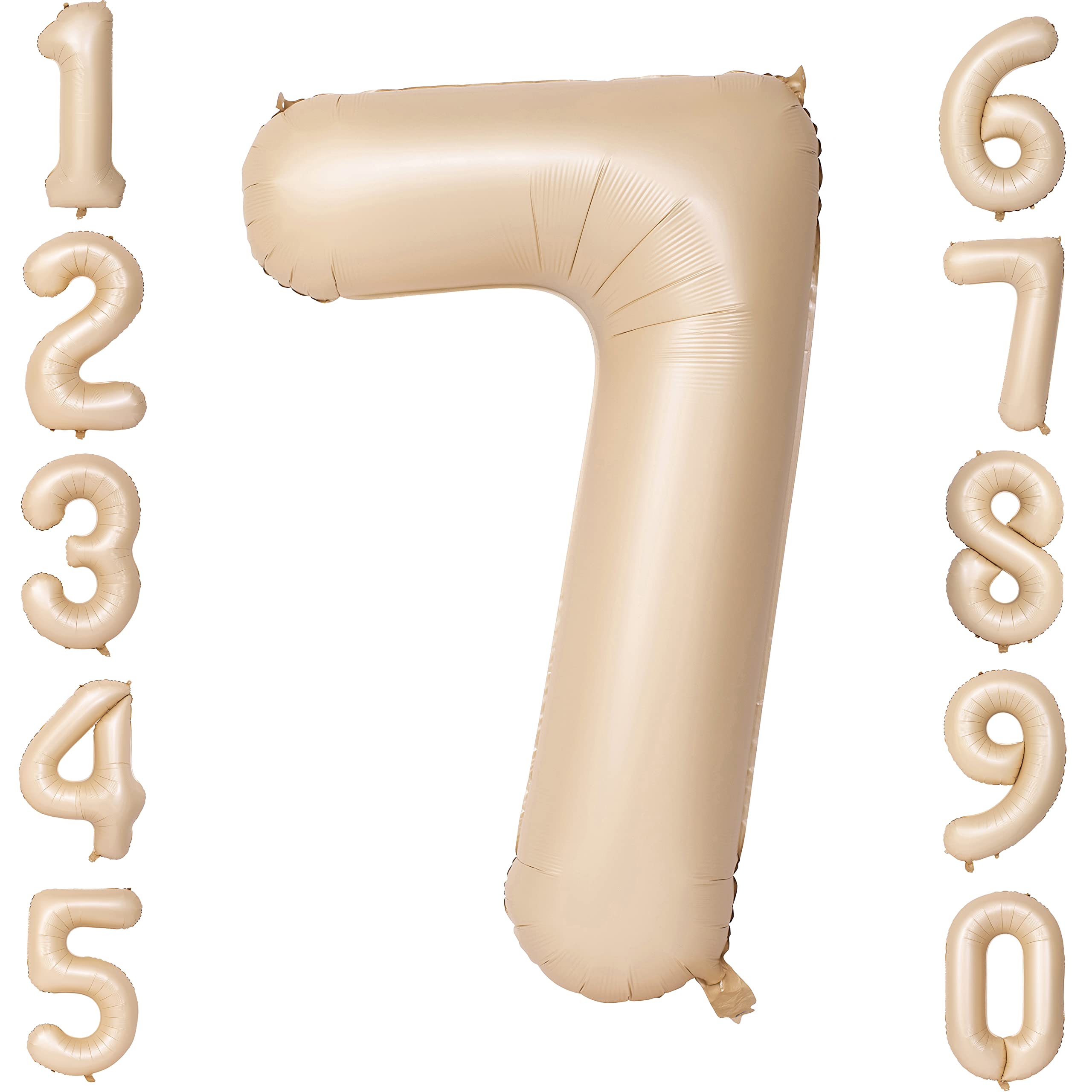Red 0 balloon 40 Inch Giant Helium Foil Number 0 to 9 Red Balloon Birthday Wedding Party Digital Decorations (Number 0) — view 560