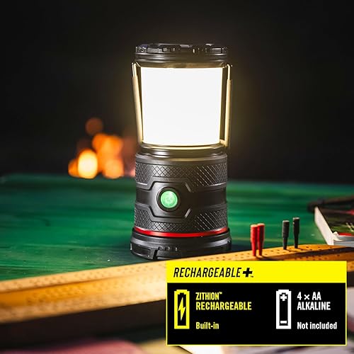 Miniatura 9 de Coast EAL30R - Linterna de campamento de emergencia recargable de 1000 lúmenes con modo intermitente cálido, de día, rojo y rojo, mango plegable, 15