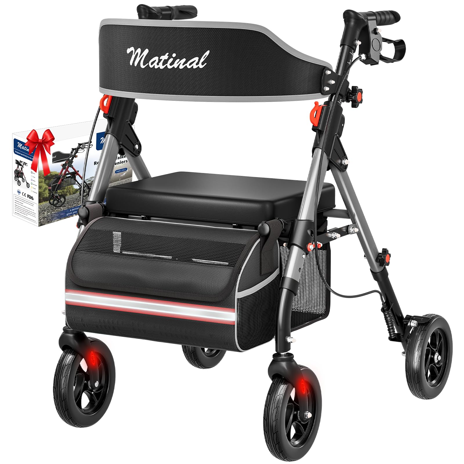Matinal Rollator Walker (Silver)