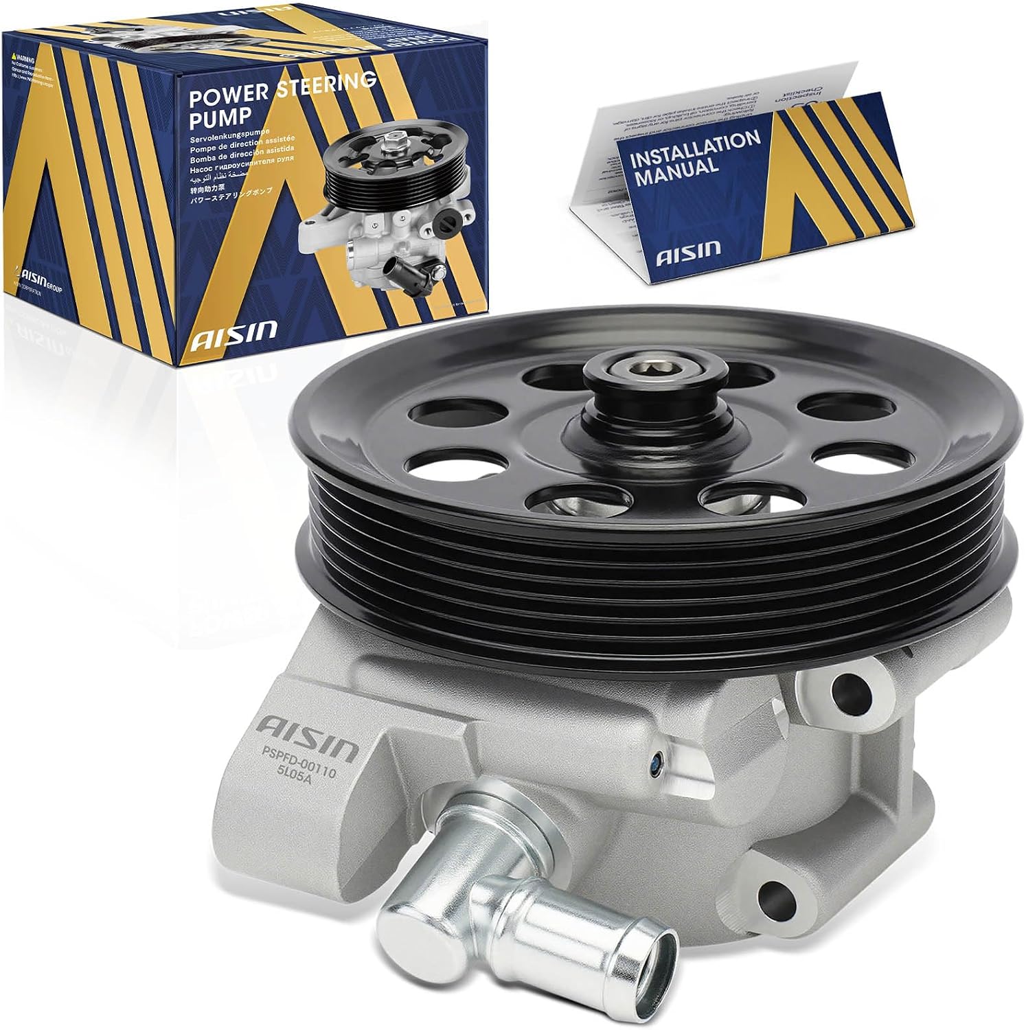 AISIN AFTERMARKET PSPFD-00110 Power Steering Pump - Compatible with Ford F-150, Lobo 2011-2014 - V8 6.2L