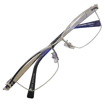 OTC 002ブルーライトカット 伊達眼鏡 メンズ おしゃれ スタイリッシュ メタル ナイロール ちょい悪