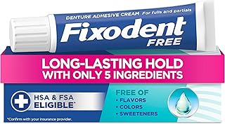 Fixodent Complete Free Denture Adhesive Cream 2.4 Oz
