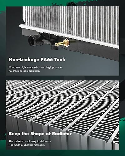 Vista 230 de SCITOO Reemplazo completo del radiador de aluminio para 1993-1998 para Toyota para T100 2.7L 3.0L 3.4L 2090 Radiador