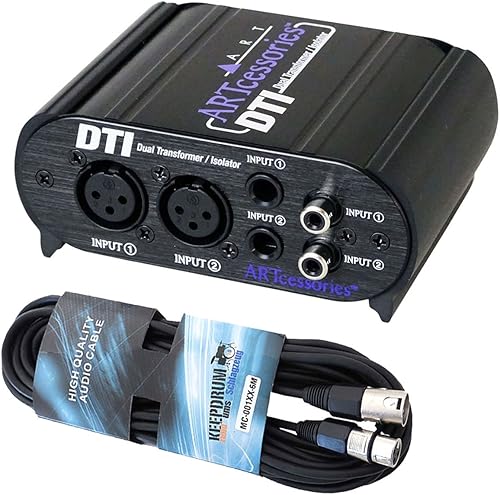 ART DTI passive DI-Box Hum Eliminator XLR-Mikrofonkabel ART DTI passive DI-Box Hum Eliminator XLR-Mikrofonkabel