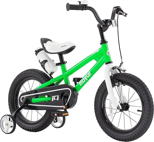 Miniatura 118 de RoyalBaby Kids Bike Freestyle Classic & EZ Balance Pedal Switchable Bicycle, 12 14 16 18 Inch, 3-10 Years Toddler to Big Kids Verde